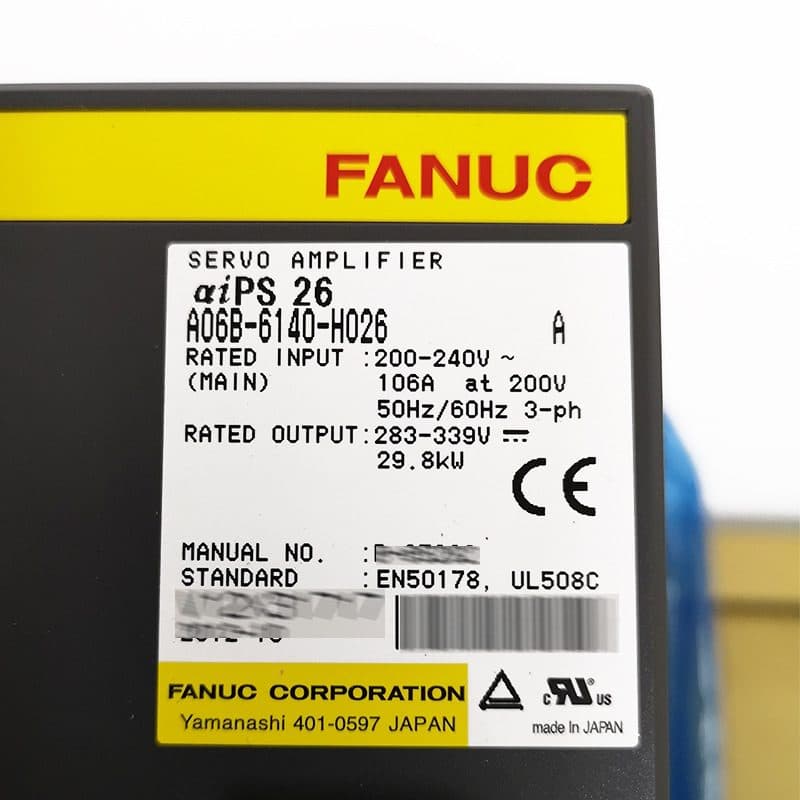 A06B-6140-H026 FANUC A06B-6140-H026 Servo Amplifier / Drive - View 4 | CNC Spare Part