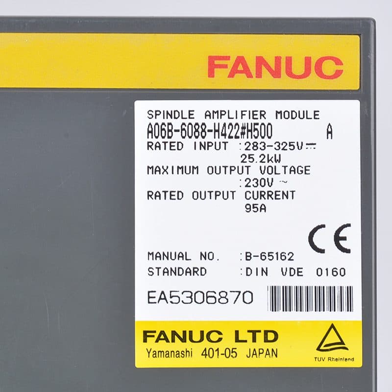 A06B-6088-H422#H500 FANUC A06B-6088-H422#H500 Servo Amplifier / Drive - View 4 | CNC Spare Part