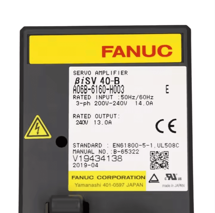 A06B-6160-H003 FANUC A06B-6160-H003 Servo Amplifier / Drive - Detail View | FANUC Servo Amplifier / Drive