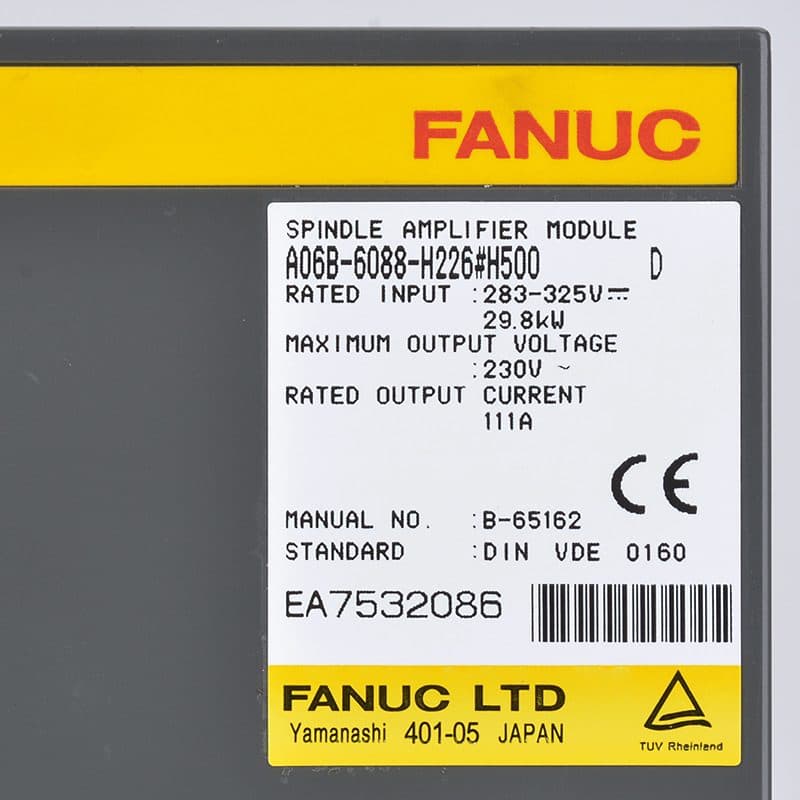 FANUC A06B-6088-H226#H500 Servo Amplifier / Drive - A06B-6088-H226#H500 | Professional FANUC Servo Amplifier / Drive Part | In Stock at Vibocnc