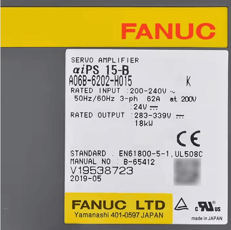 A06B-6202-H015 FANUC A06B-6202-H015 Servo Amplifier / Drive - Detail View | FANUC Servo Amplifier / Drive