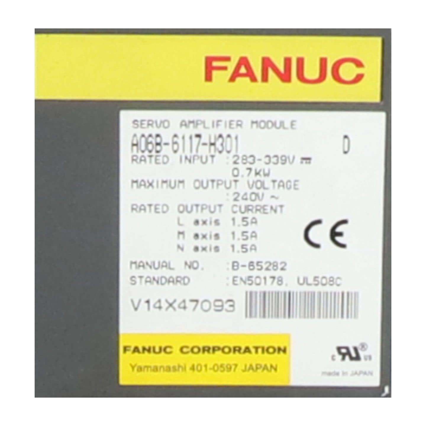 A06B-6117-H301 FANUC A06B-6117-H301 Servo Amplifier / Drive - View 5 | CNC Spare Part
