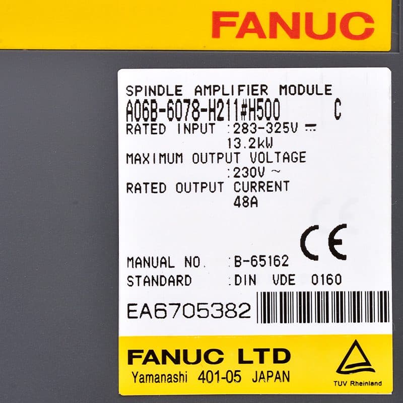 FANUC A06B-6078-H302#H500 Servo Amplifier / Drive - A06B-6078-H302#H500 | Professional FANUC Servo Amplifier / Drive Part | In Stock at Vibocnc