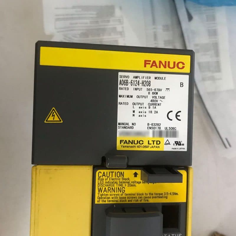 FANUC A06B-6124-H208 Servo Amplifier / Drive - A06B-6124-H208 | Professional FANUC Servo Amplifier / Drive Part | In Stock at Vibocnc