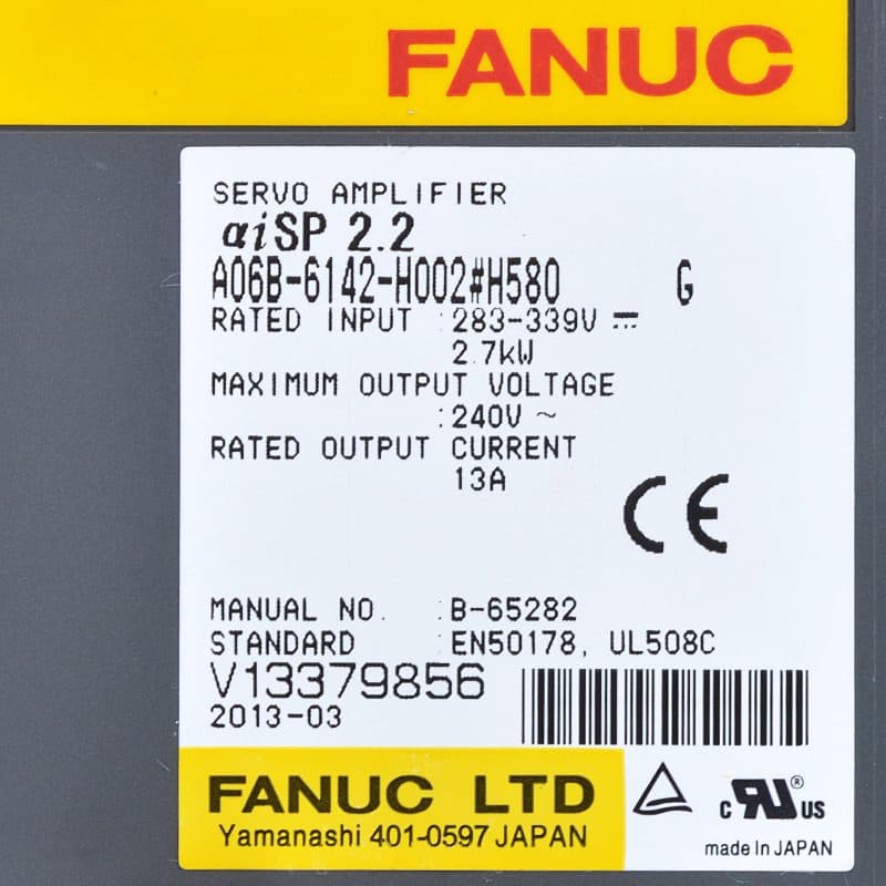 A06B-6142-H002 FANUC A06B-6142-H002 Servo Amplifier / Drive - View 3 | CNC Spare Part