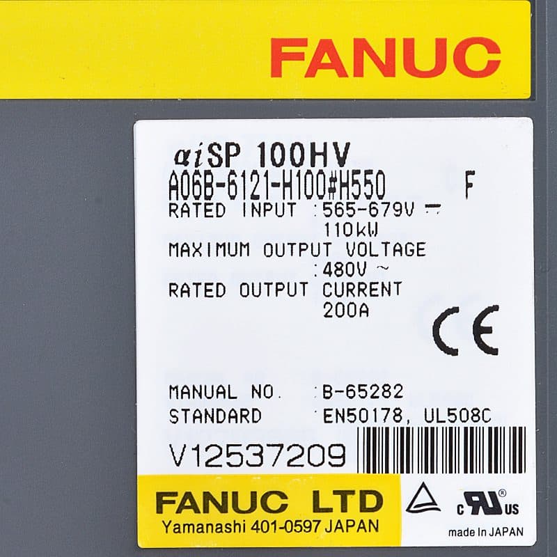 A06B-6121-H100 FANUC A06B-6121-H100 Servo Amplifier / Drive - View 4 | CNC Spare Part