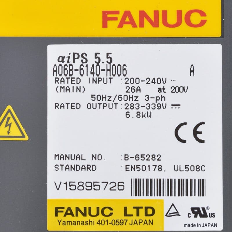 A06B-6140-H006 FANUC A06B-6140-H006 Servo Amplifier / Drive - View 4 | CNC Spare Part