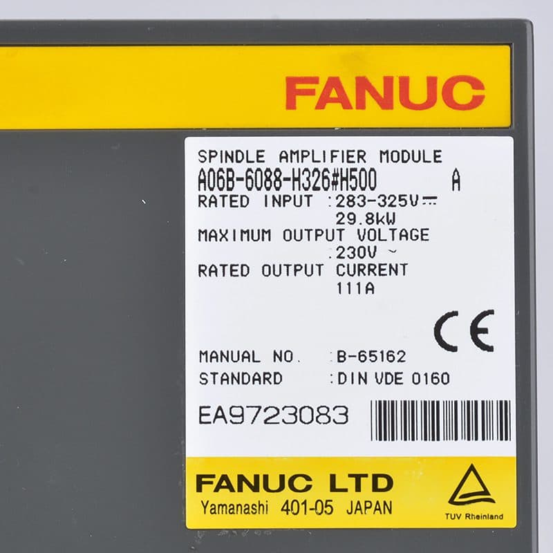 FANUC A06B-6088-H326#H500 Servo Amplifier / Drive - A06B-6088-H326#H500 | Professional FANUC Servo Amplifier / Drive Part | In Stock at Vibocnc