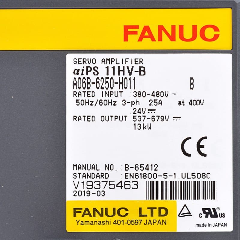 A06B-6250-H011 FANUC A06B-6250-H011 Servo Amplifier / Drive - View 4 | CNC Spare Part