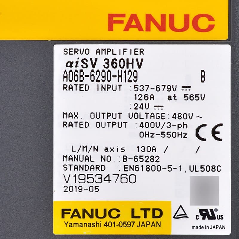 A06B-6290-H129 FANUC A06B-6290-H129 Servo Amplifier / Drive - View 4 | CNC Spare Part