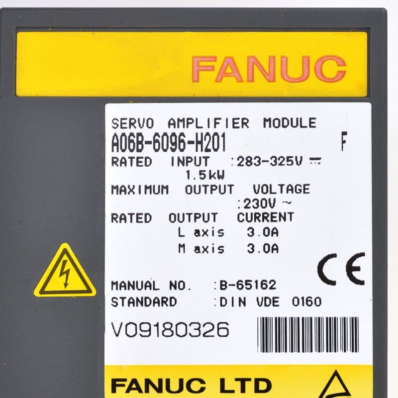 A06B-6096-H201 FANUC A06B-6096-H201 Servo Amplifier / Drive - View 4 | CNC Spare Part