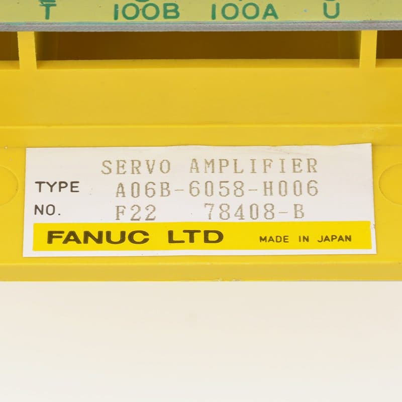 A06B-6058-H006 FANUC A06B-6058-H006 Servo Amplifier / Drive - View 4 | CNC Spare Part
