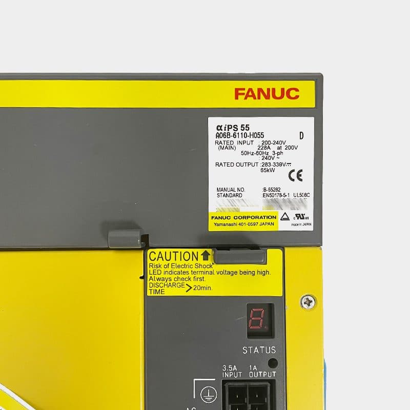 A06B-6110-H055 FANUC A06B-6110-H055 Servo Amplifier / Drive - Detail View | FANUC Servo Amplifier / Drive