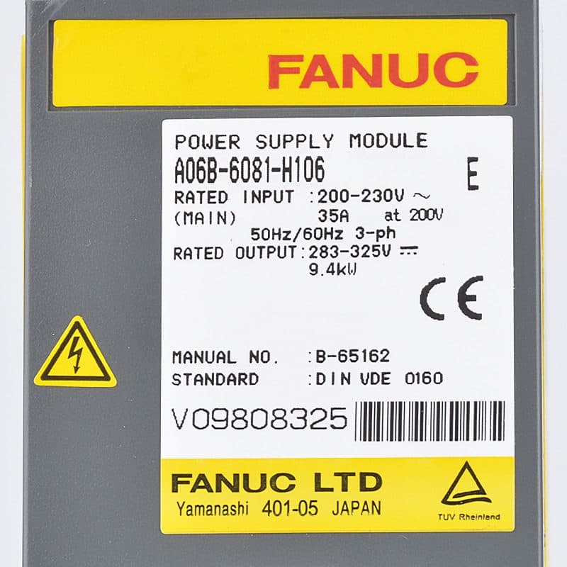 A06B-6081-H106 FANUC A06B-6081-H106 Servo Amplifier / Drive - View 3 | CNC Spare Part