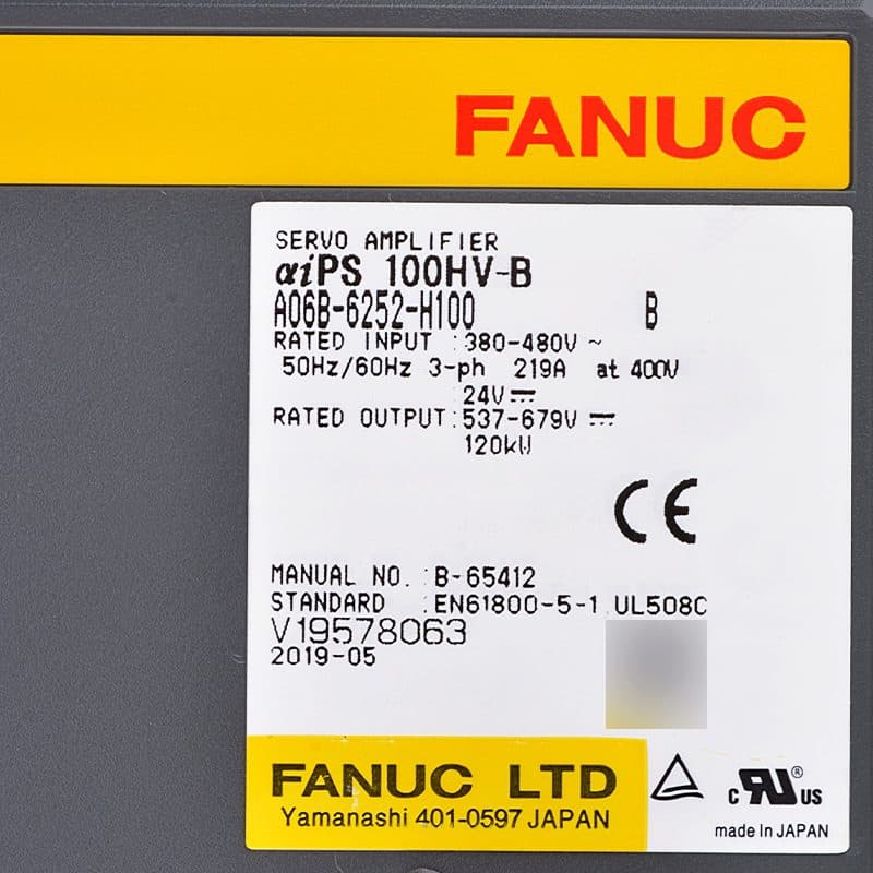 A06B-6252-H100 FANUC A06B-6252-H100 Servo Amplifier / Drive - View 3 | CNC Spare Part