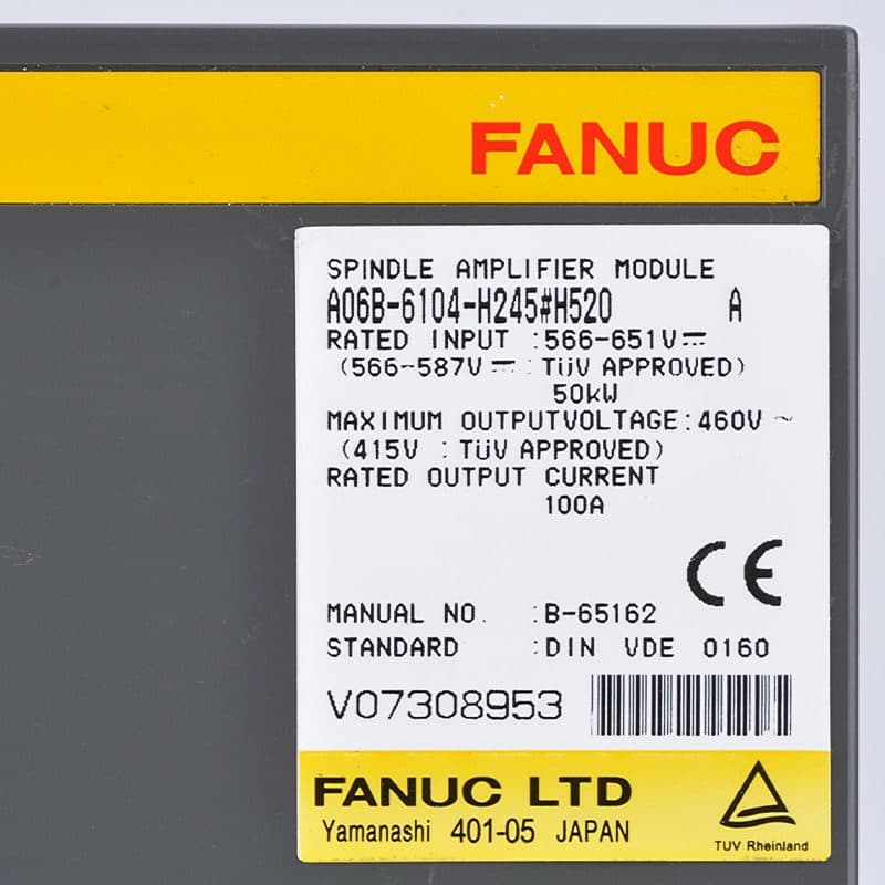 A06B-6104-H245 FANUC A06B-6104-H245 Servo Amplifier / Drive - View 3 | CNC Spare Part
