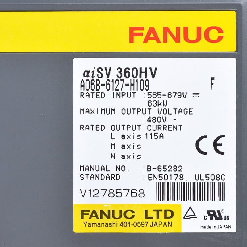 A06B-6127-H109 FANUC A06B-6127-H109 Servo Amplifier / Drive - View 5 | CNC Spare Part