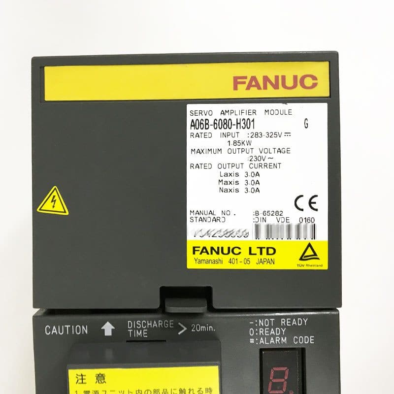 A06B-6080-H301 FANUC A06B-6080-H301 Servo Amplifier / Drive - Detail View | FANUC Servo Amplifier / Drive
