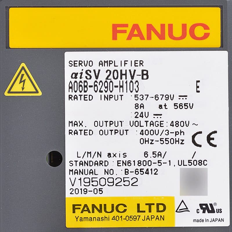 A06B-6290-H103 FANUC A06B-6290-H103 Servo Amplifier / Drive - View 5 | CNC Spare Part
