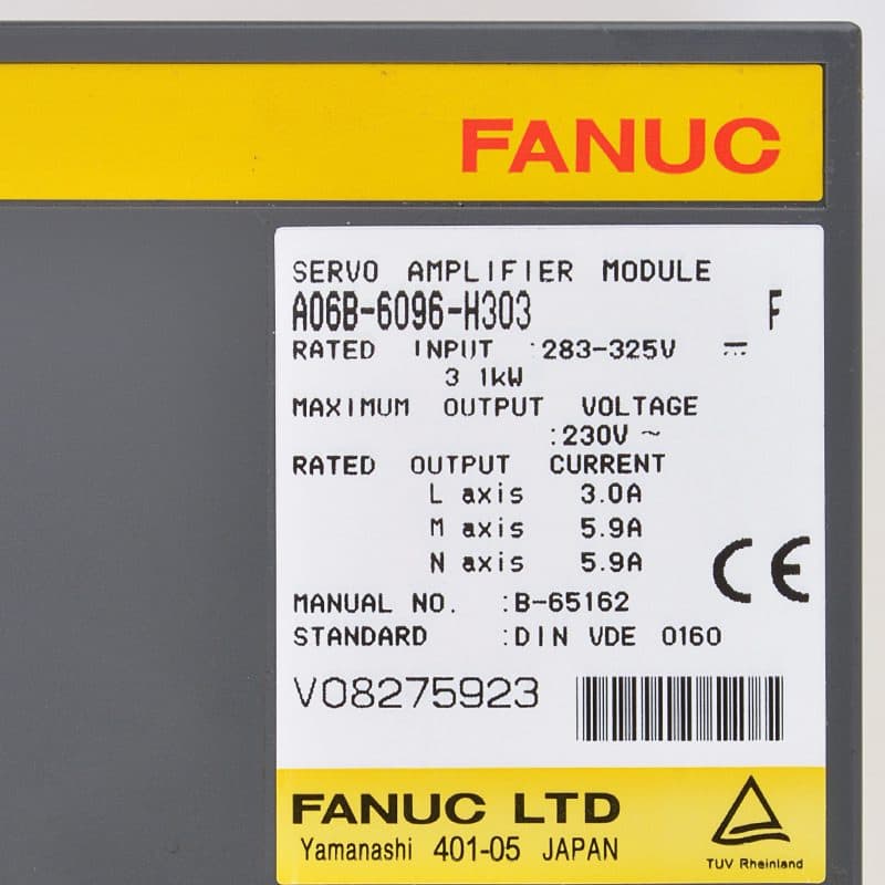 FANUC A06B-6096-H303 Servo Amplifier / Drive - A06B-6096-H303 | Professional FANUC Servo Amplifier / Drive Part | In Stock at Vibocnc