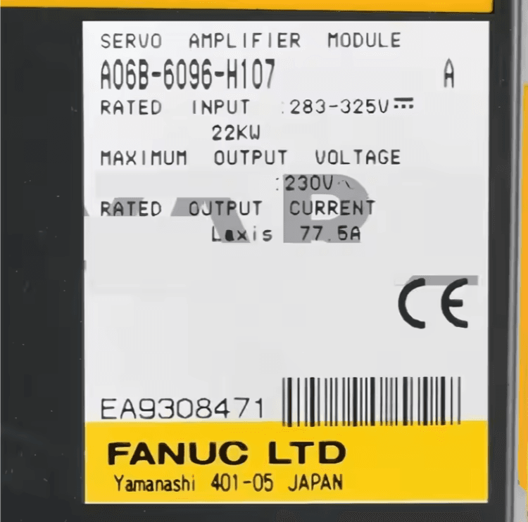 FANUC A06B-6096-H107 Servo Amplifier / Drive - A06B-6096-H107 | Professional FANUC Servo Amplifier / Drive Part | In Stock at Vibocnc