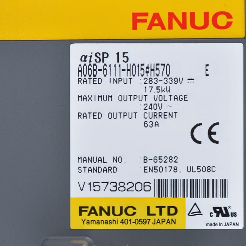A06B-6111-H015 FANUC A06B-6111-H015 Servo Amplifier / Drive - View 3 | CNC Spare Part