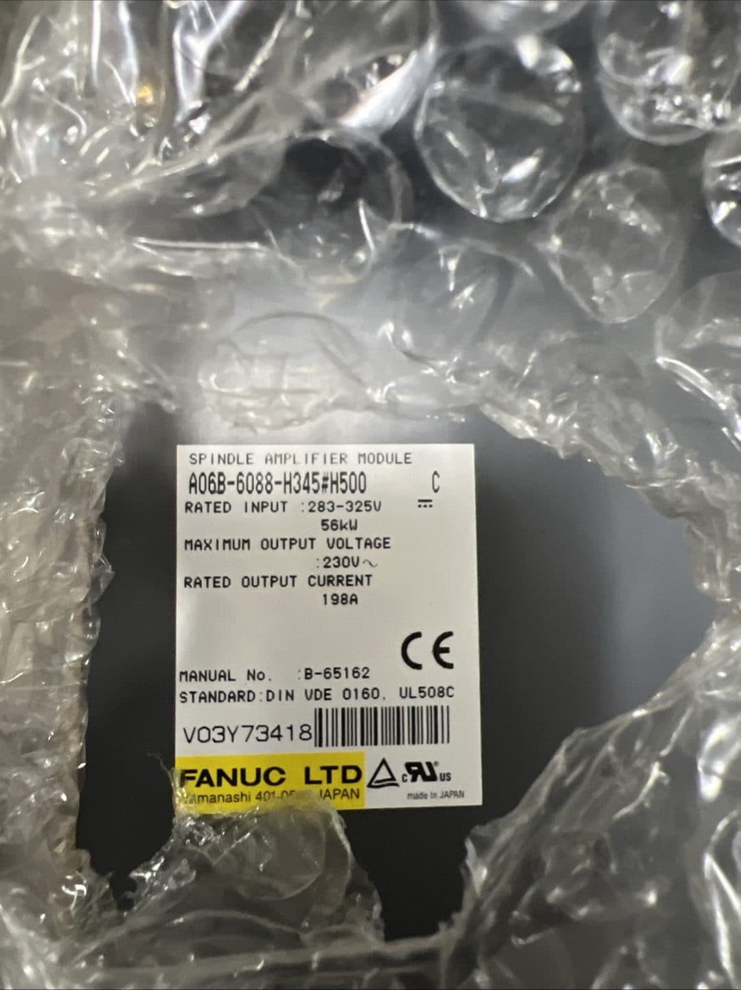A06B-6088-H345#H500 FANUC A06B-6088-H345#H500 Servo Amplifier / Drive - View 3 | CNC Spare Part