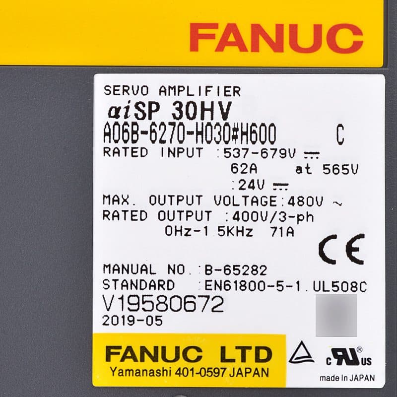 A06B-6270-H030 FANUC A06B-6270-H030 Servo Amplifier / Drive - View 5 | CNC Spare Part