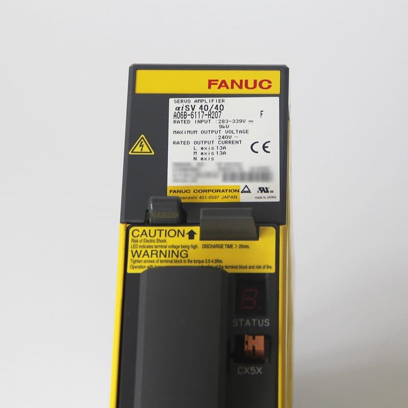 A06B-6117-H207 FANUC A06B-6117-H207 Servo Amplifier / Drive - Detail View | FANUC Servo Amplifier / Drive