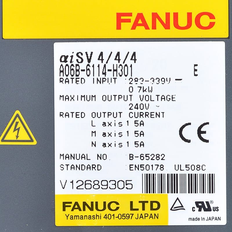 A06B-6114-H301 FANUC A06B-6114-H301 Servo Amplifier / Drive - View 3 | CNC Spare Part