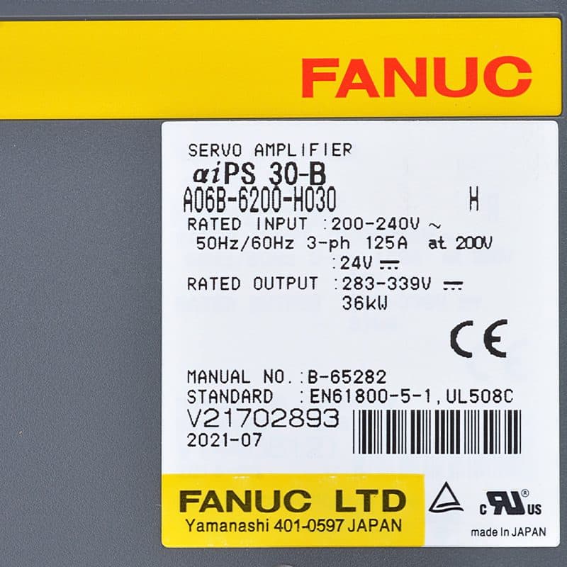 A06B-6200-H030 FANUC A06B-6200-H030 Servo Amplifier / Drive - View 6 | CNC Spare Part