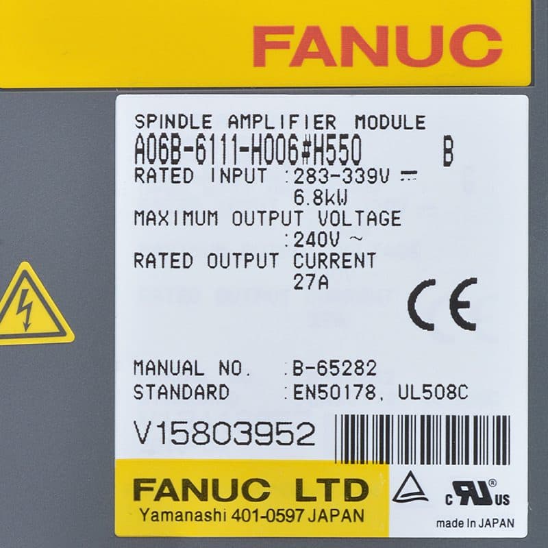 FANUC A06B-6111-H006 Servo Amplifier / Drive - A06B-6111-H006 | Professional FANUC Servo Amplifier / Drive Part | In Stock at Vibocnc