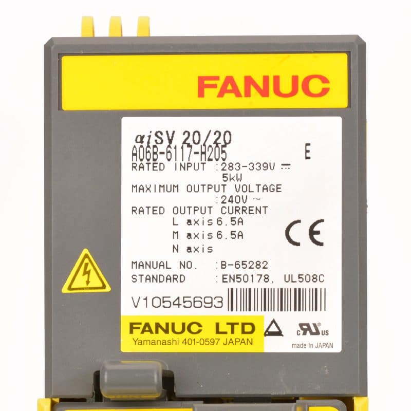 A06B-6117-H205 FANUC A06B-6117-H205 Servo Amplifier / Drive - View 4 | CNC Spare Part