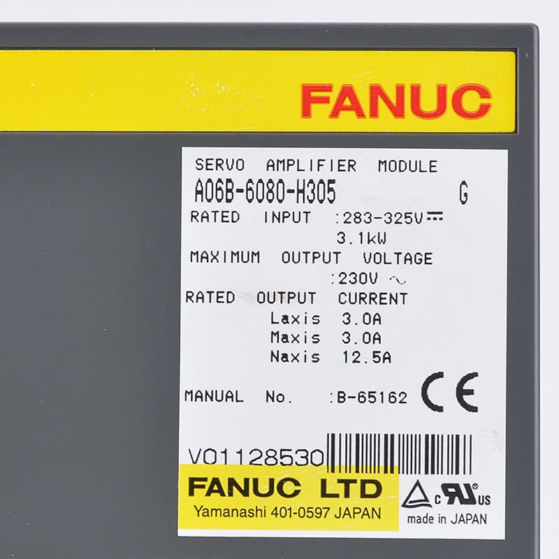 A06B-6080-H305 FANUC A06B-6080-H305 Servo Amplifier / Drive - View 4 | CNC Spare Part