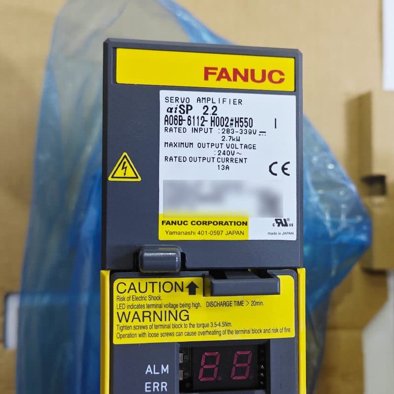 A06B-6112-H002 FANUC A06B-6112-H002 Servo Amplifier / Drive - Detail View | FANUC Servo Amplifier / Drive