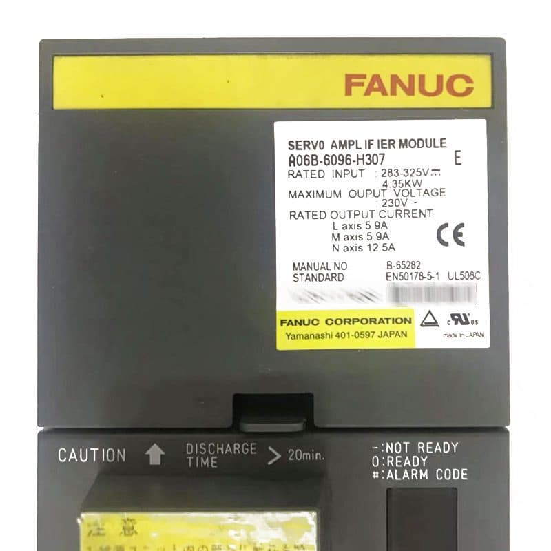 A06B-6096-H307 FANUC A06B-6096-H307 Servo Amplifier / Drive - Detail View | FANUC Servo Amplifier / Drive