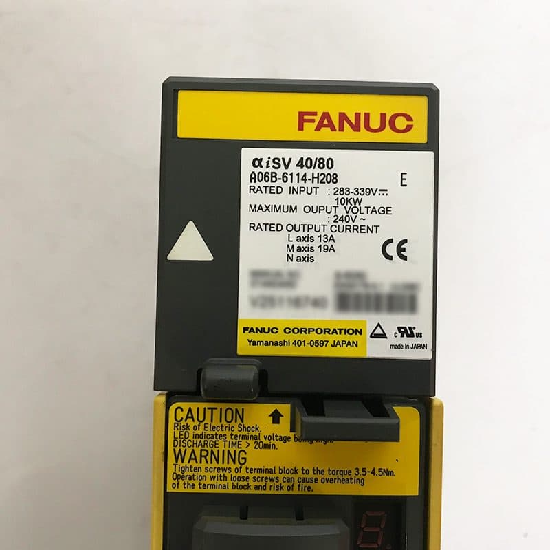A06B-6114-H208 FANUC A06B-6114-H208 Servo Amplifier / Drive - View 4 | CNC Spare Part