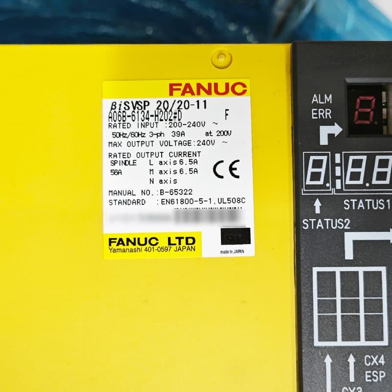 A06B-6134-H202#D FANUC A06B-6134-H202#D Servo Amplifier / Drive - View 4 | CNC Spare Part