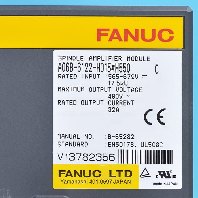 A06B-6122-H015 FANUC A06B-6122-H015 Servo Amplifier / Drive - Detail View | FANUC Servo Amplifier / Drive