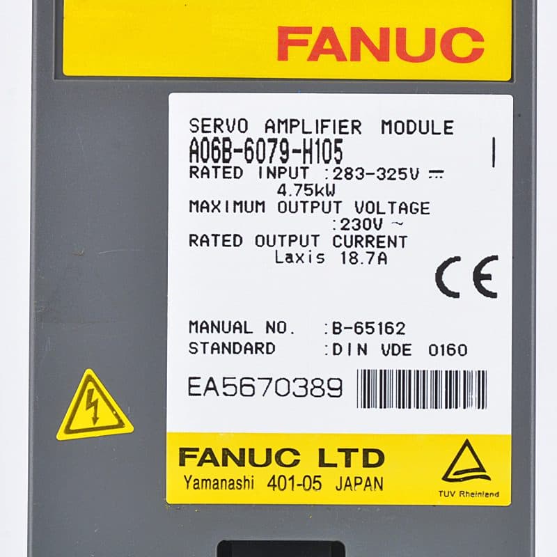 FANUC A06B-6079-H105 Servo Amplifier / Drive - A06B-6079-H105 | Professional FANUC Servo Amplifier / Drive Part | In Stock at Vibocnc