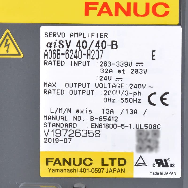 A06B-6240-H207 FANUC A06B-6240-H207 Servo Amplifier / Drive - View 5 | CNC Spare Part