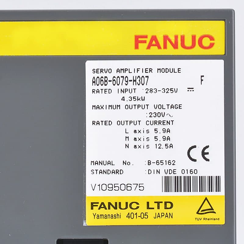 A06B-6079-H307 FANUC A06B-6079-H307 Servo Amplifier / Drive - Detail View | FANUC Servo Amplifier / Drive