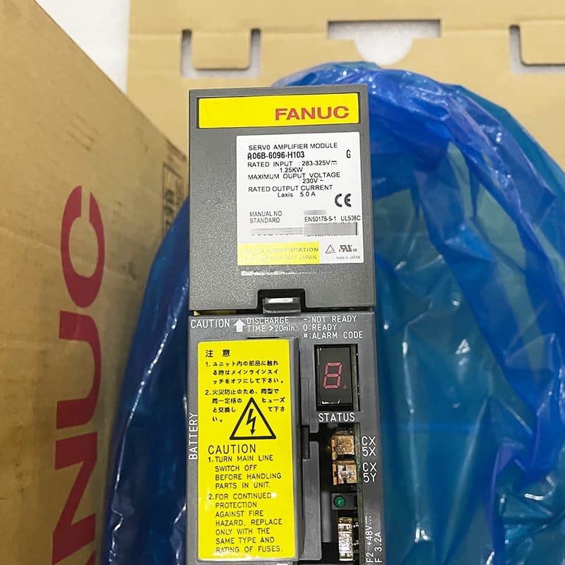 A06B-6096-H103 FANUC A06B-6096-H103 Servo Amplifier / Drive - Detail View | FANUC Servo Amplifier / Drive