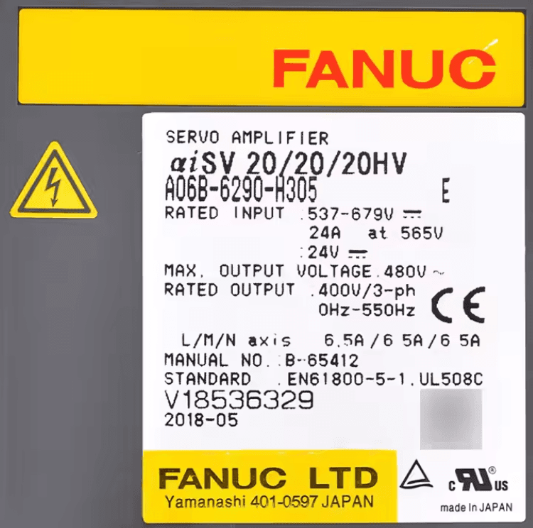 A06B-6290-H305 FANUC A06B-6290-H305 Servo Amplifier / Drive - View 3 | CNC Spare Part
