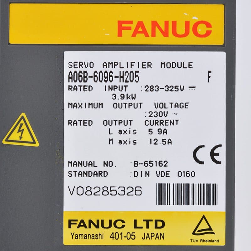 FANUC A06B-6096-H205 Servo Amplifier / Drive - A06B-6096-H205 | Professional FANUC Servo Amplifier / Drive Part | In Stock at Vibocnc