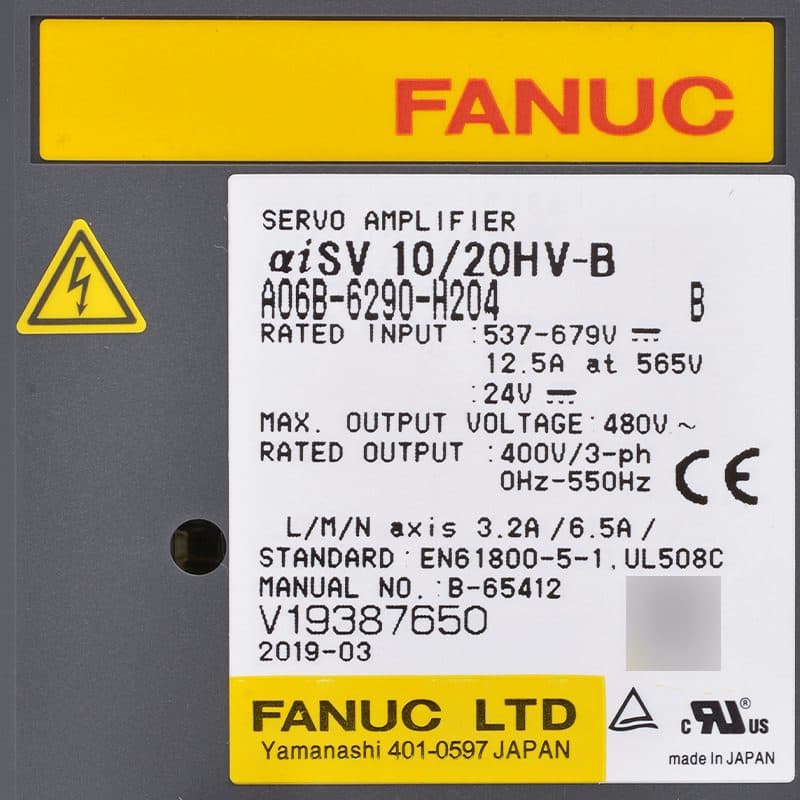 A06B-6290-H204 FANUC A06B-6290-H204 Servo Amplifier / Drive - View 4 | CNC Spare Part
