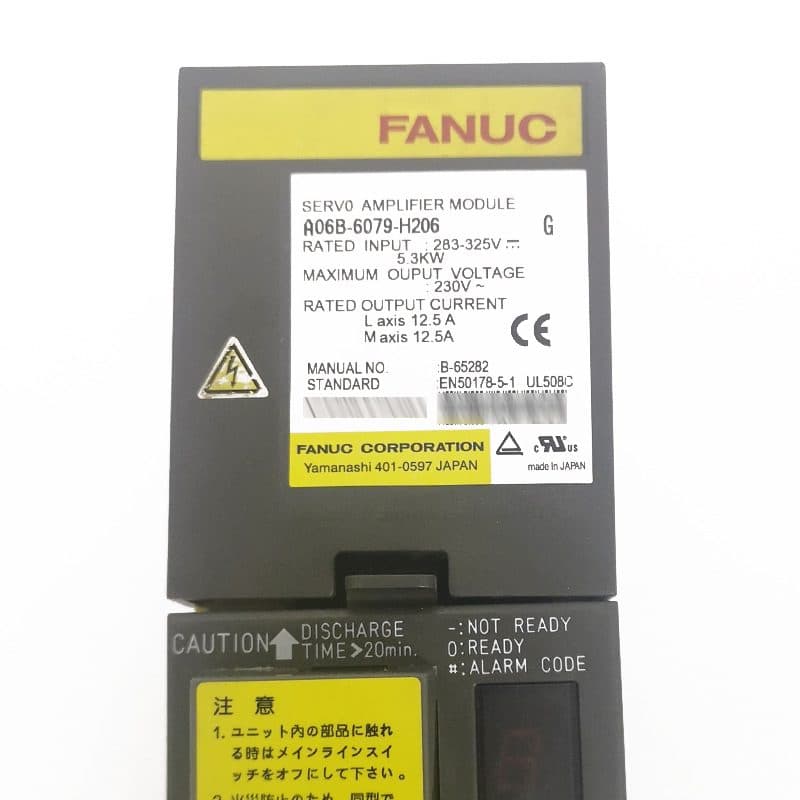 A06B-6079-H206 FANUC A06B-6079-H206 Servo Amplifier / Drive - Detail View | FANUC Servo Amplifier / Drive
