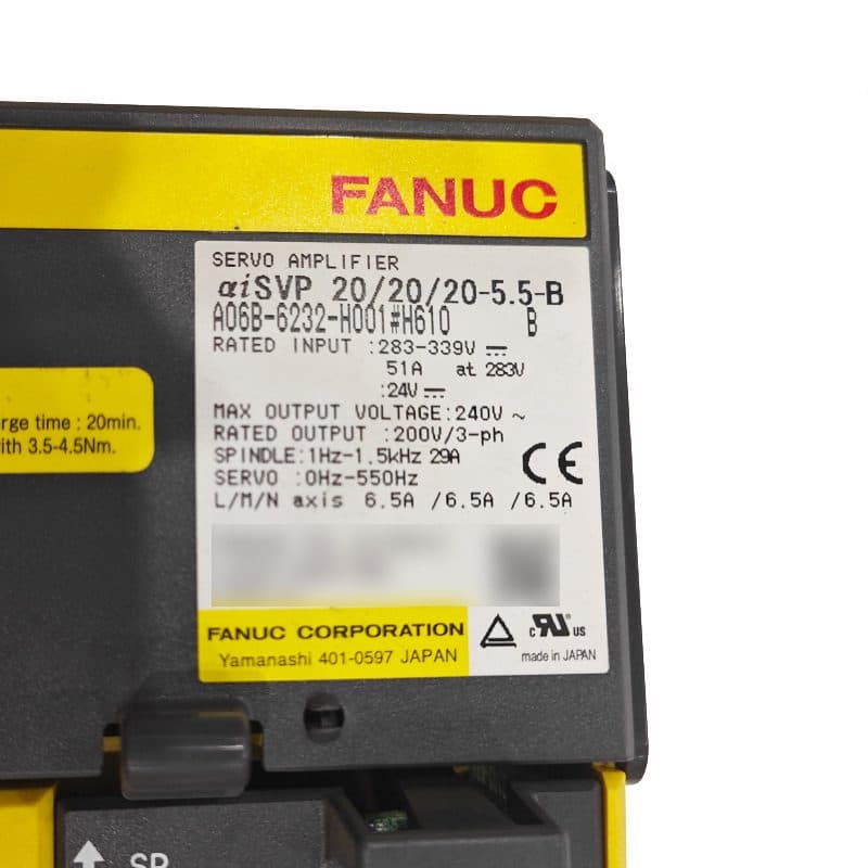 FANUC A06B-6102-H202#H520 Servo Amplifier / Drive - A06B-6102-H202#H520 | Professional FANUC Servo Amplifier / Drive Part | In Stock at Vibocnc