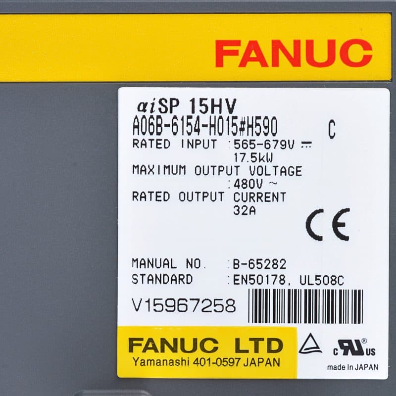 A06B-6154-H015 FANUC A06B-6154-H015 Servo Amplifier / Drive - Detail View | FANUC Servo Amplifier / Drive