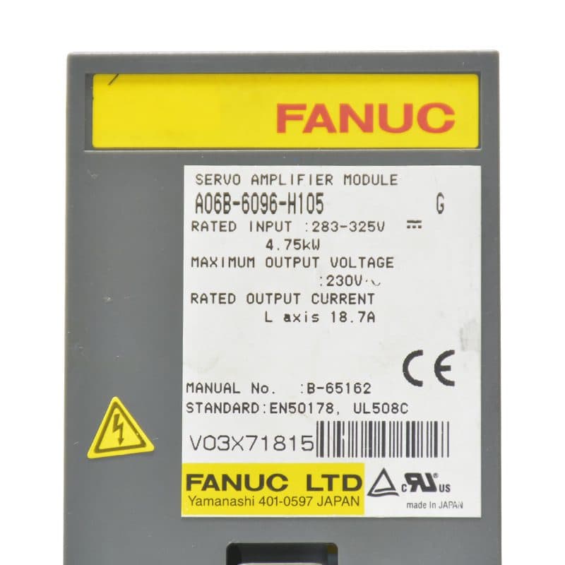 FANUC A06B-6096-H105 Servo Amplifier / Drive - A06B-6096-H105 | Professional FANUC Servo Amplifier / Drive Part | In Stock at Vibocnc
